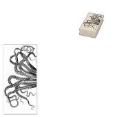 Octopus Tentacles Wood Art Stamp Rubberstempel (Gestempeld)