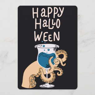 Octopus Tentakel Potionium Beker Grappige Hallowee Feestdagenkaart