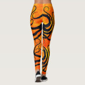 Octopus tentakels op vuur - Leggings (Achterkant)