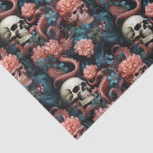 Octopus Tentakels Schedel Oceaan Onderwater Koraal Tissuepapier (Detail)