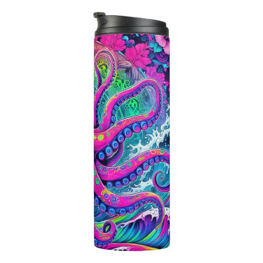 Octopus-Thermal Tumbler Thermosbeker (Geroteerd rechts)