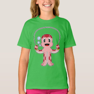 Octopus Touw Skipping Springtouw T-shirt