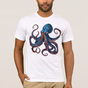 Octopus Tshirt - Aangepaste Grafische Tee Heren Da