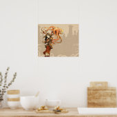 Octopus Umbrella Poster 20 x 16 inch (Keuken)