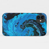 Octopus Under The Sea Abstrait iPhone 5 Coque (Dos (Horizontal))