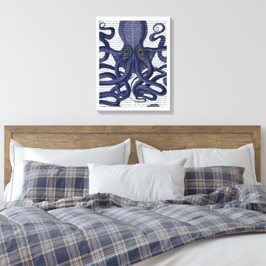 Octopus Up-Close Canvas Afdruk (Insitu (Slaapkamer))
