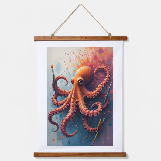 Octopus van creativiteit hangend wandkleed (Voorkant)
