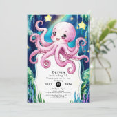 Octopus van magische Kinderen Kaart (Staand voorkant)
