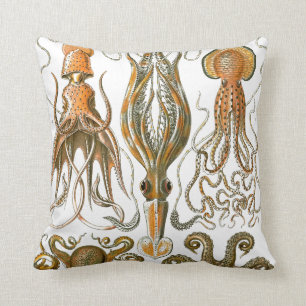 octopus, vierkante illustratie kussen