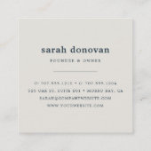  octopus vierkante visitekaartje (Achterkant)