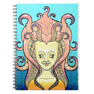 octopus vrouw schrift notitieboek
