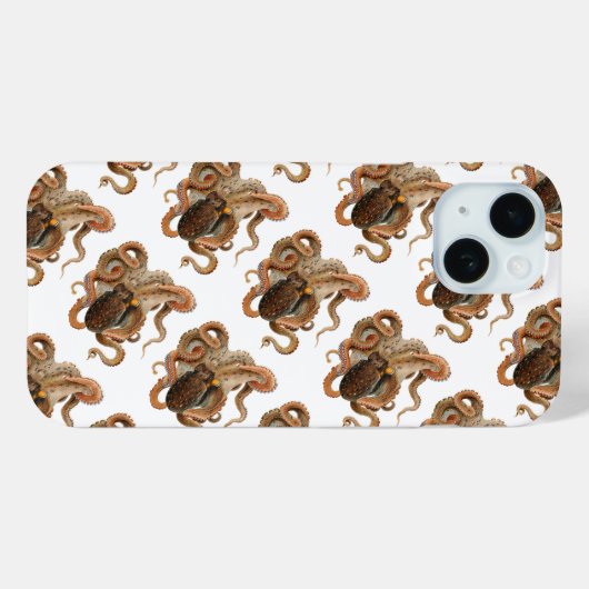  octopus Vulgaris, zeedieren Case-Mate iPhone Case (Achterkant (horizontaal))