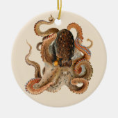  octopus Vulgaris, zeedieren Keramisch Ornament (Voorkant)