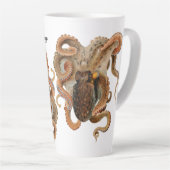 octopus Vulgaris, zeedieren Latte Mok (Rechterhoek)