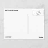 Octopus Waitress in Underwater Road Bar Briefkaart (Achterkant)