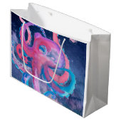 octopus waterverf oceaanroze  groot cadeauzakje (Voorkant Gekanteld)