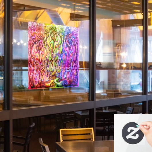 Octopus Window Cling Raamsticker (Restaurant Raam)