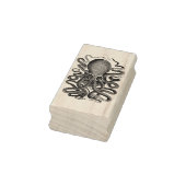 Octopus Wood Art Stamp Rubberstempel (Stempel)