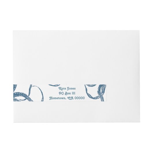 Octopus Wraparound-labels Adreslabel Wikkel (Voorkant)