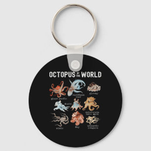 Octopus Zee Dieren van de Wereld Octopus Lover Sleutelhanger