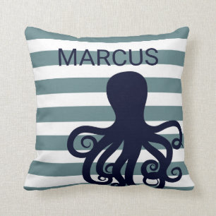 Octopus Zee Dierlijke Nautische Oceaan Nursery Dec Kussen
