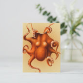 Octopus Zee Monster Creature Cephalapod  Briefkaart (Staand voorkant)