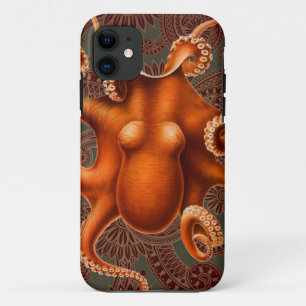 Octopus Zee Monster Creature Cephalapod iPhone 11 Hoesje