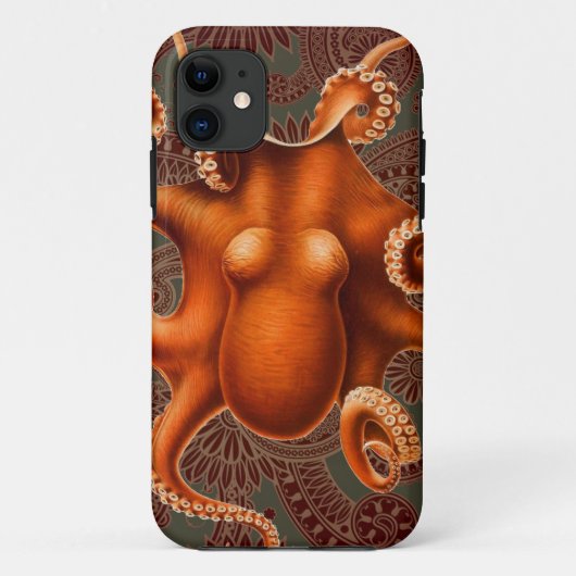 Octopus Zee Monster Creature Cephalapod Case-Mate iPhone Case (Achterkant)