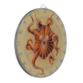 Octopus Zee Monster Creature Cephalapod  Dartbord (Voorkant Links)