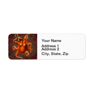 Octopus Zee Monster Creature Cephalapod Etiket