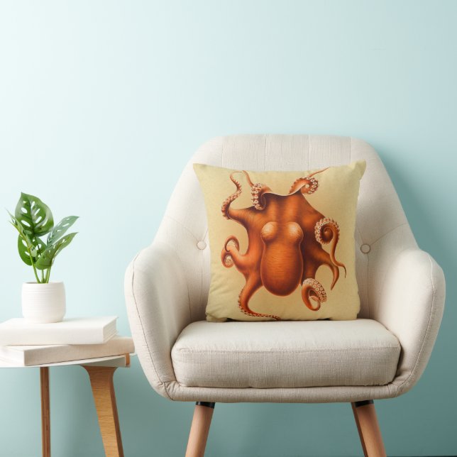 Octopus Zee Monster Creature Cephalapod  Kussen (Stoel)