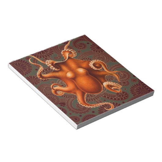 Octopus Zee Monster Creature Cephalapod  Notitieblok (Schuin)