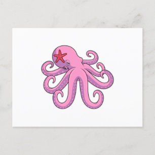 Octopus Zeester Briefkaart