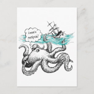 Octopusaanval Briefkaart