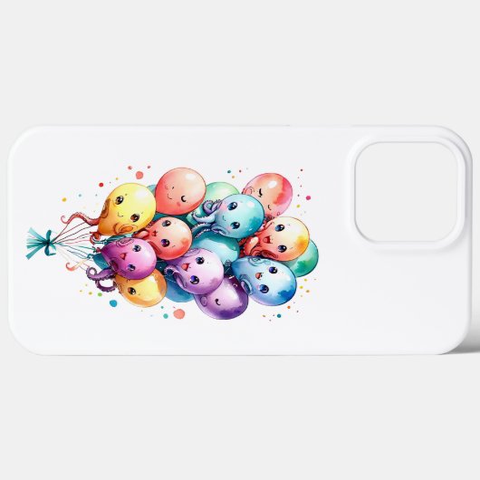 Octopusballonnen Case-Mate iPhone Case (Achterkant (horizontaal))