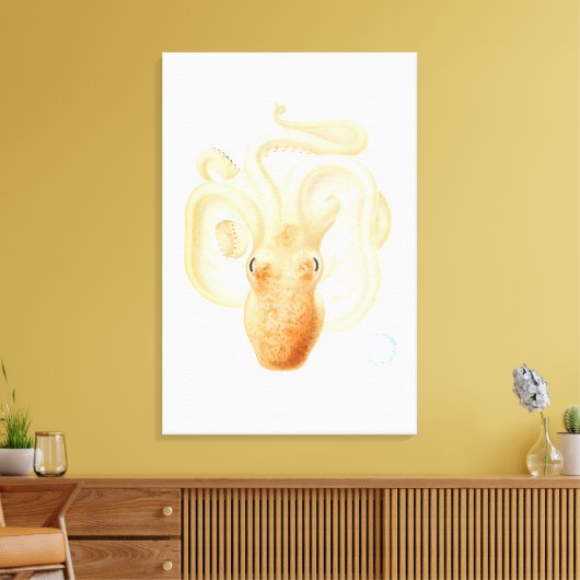 octopusdruk canvas afdruk (Insitu (Woonkamer))