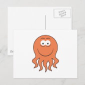 Octopusgezicht Briefkaart (Voorkant / Achterkant)