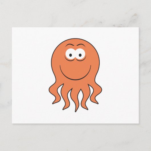 Octopusgezicht Briefkaart (Voorkant)