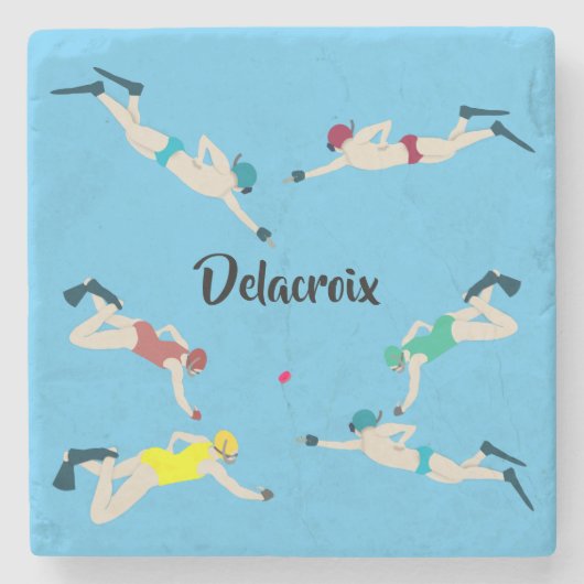 Octopush Stenen Onderzetter (Voorkant)