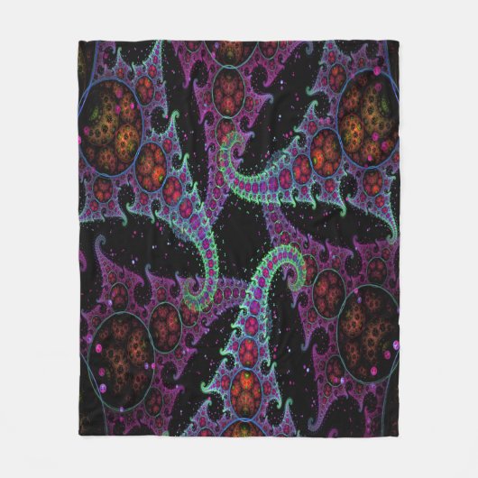 Octopus's Garden Fleece Throw Deken (Voorkant)
