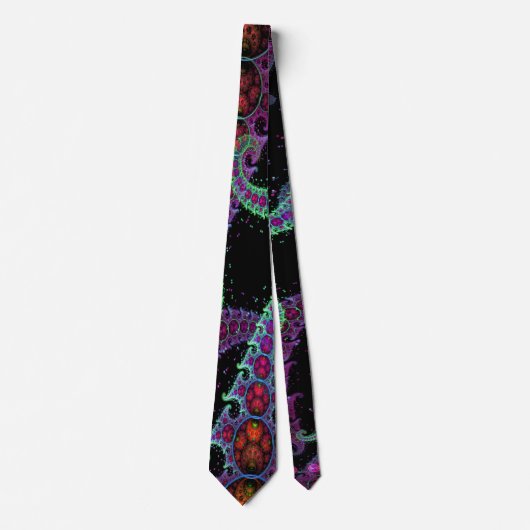 Octopus's Garden Fractal Custom Stropdas (Voorkant)