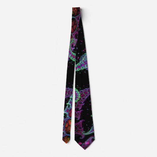 Octopus's Garden Fractal Custom Stropdas (Achterkant)