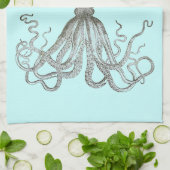 Octopusschets Theedoek (Gevouwen)