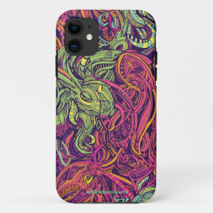 Octopussen door Adam Dennis iPhone 11 Hoesje