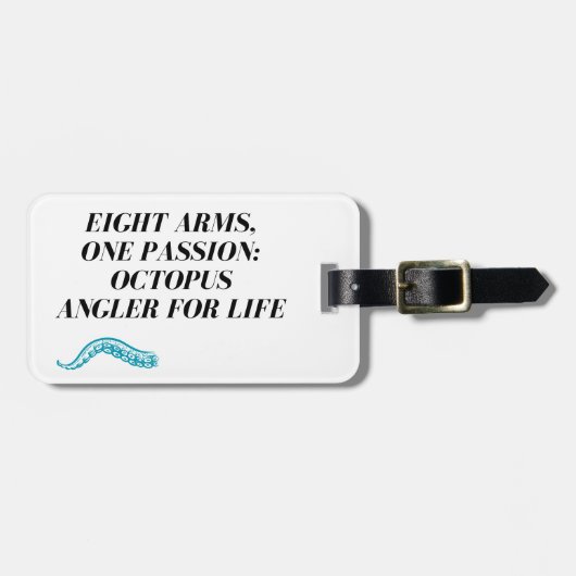 Octopusvisserij Bagagelabel (Voorkant horizontaal)