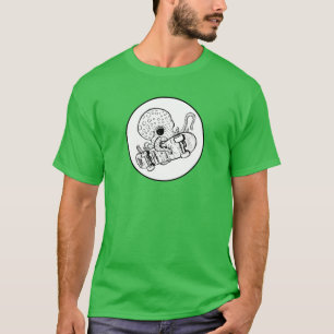Octoskate 1 - Skateboardende Octopus T-shirt