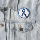 Oculaire Melanoma Warrior Ribbon White Button (In situ)