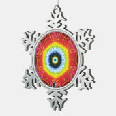 Oculus Kaleidoscope Ornement de flocon de neige (Vue impression)