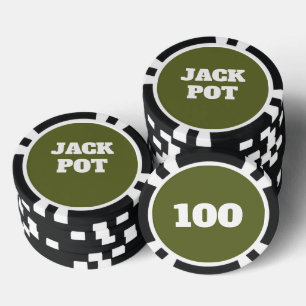 OD groene aangepaste casino pokerfiches Poker Chips