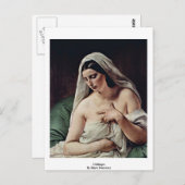 Odalisque van Hayez Francesco Briefkaart (Voorkant / Achterkant)